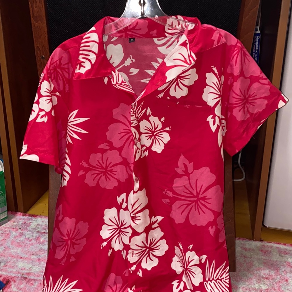 Pink Hawaiian Shirt